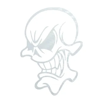 Samolepicí dekorace na vozidlo Lebka 063 levá (51 - 3D karbon bílý) SAMOLEPKA NA AUTO, NÁLEPKA, FÓLIE, POLEP, TUNING, VLASTNÍ TEXT, TISK, AUTOSAMOLEPKY.cz, POLEPY, OBRÁZEK, LOGO, 3D STICKERS