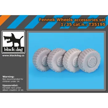 Plastikový model Blackdog 1/35 Fennek Wheels Acc.set