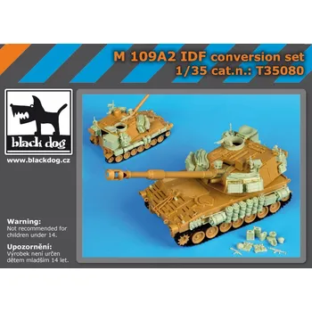 Plastikový model Blackdog 1/35 M 109A2 IDF conversion set (KIN)