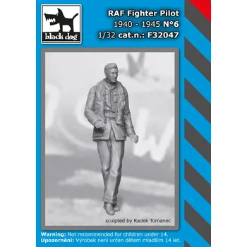 Plastikový model Blackdog 1/32 RAF Fighter pilot 1940-45 No.6 (1 fig.)