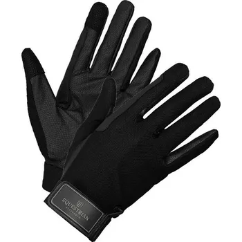 Jezdecké rukavice EQUESTRIAN STOCKHOLM Rukavice Black Edition Equestrian Stockholm, černé 9.5