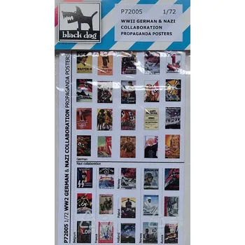 Plastikový model Blackdog 1/72 German&Nazi collaboration propaganda posters