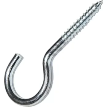 Vrut Háček s vrutem do dřeva / hmoždinky 80x4,8mm, zinek