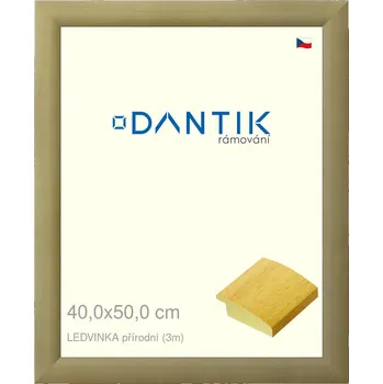 Rám na obraz DANTIK rámeček 40x50 | LEDVINKA přírodní (Plexi Čiré) (Vyrobeno s láskou u nás v DANTIKU)