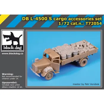 Plastikový model Blackdog 1/72 DBL-4500 S cargo accessories set (SCHATON)