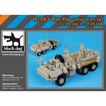 Plastikový model Blackdog 1/35 M1083 War Pig accessories set (TRUMP)