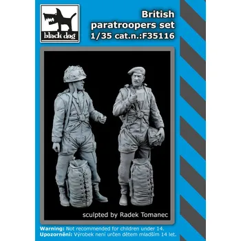 Plastikový model Blackdog 1/35 British Paratroopers Set No.1 (2 fig.)