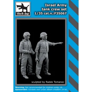 Plastikový model Blackdog 1/35 Israel army tank crew set (2 fig.)