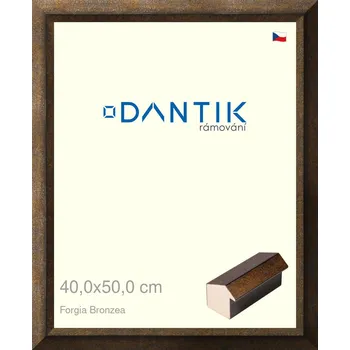 Rám na obraz DANTIK rámeček 40x50 | Forgia Bronzea (Plexi Čiré) (Vyrobeno s láskou u nás v DANTIKU)