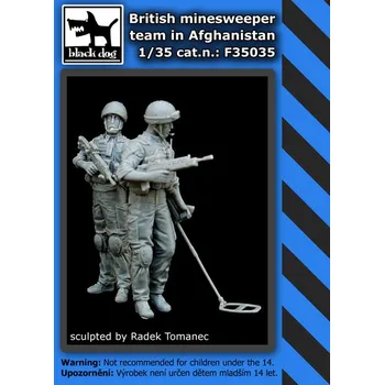 Plastikový model Blackdog 1/35 British minesweeper team Afghanistan (2 fig.)