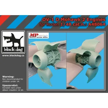 Plastikový model Blackdog 1/48 OV-1 D Mohawk - 2 engines (RDN)