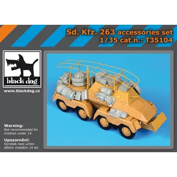 Plastikový model Blackdog 1/35 Sd.Kfz. 263 accessories set (AFV)