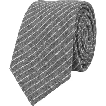Kravata Bubibubi Šedá kravata s proužky