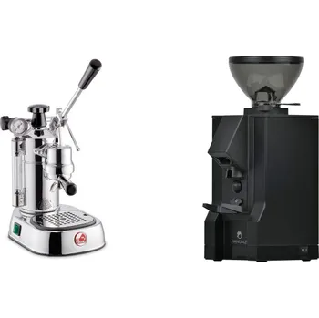 Kávovar La Pavoni Professional Lusso + Eureka Mignon Manuale, BL black