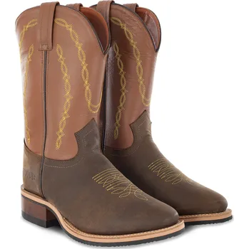 Těžké boty Pool's Boty westernové 935 POOL'S, unisex, hnědé 44