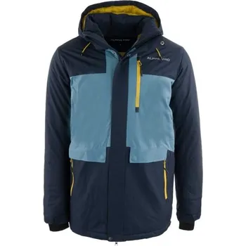 Pánská bunda ALPINE PRO RIGOD XL Tmavě modrá, Modrá, Žlutá
