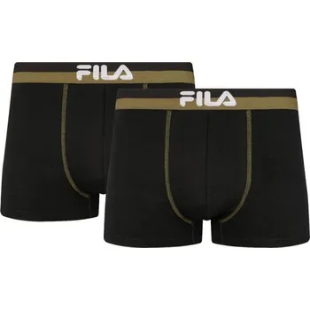 Pánská móda Pánské boxerky Fila MAN BOXERS 2 PACK S Černá