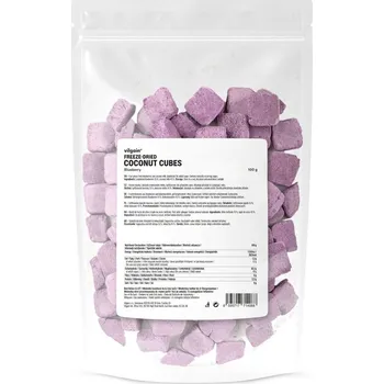 Sušené ovoce Vilgain Coconut Cubes – borůvka 100&nbsp;g