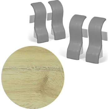 soklová lišta NOVÁK Spojka k soklové liště MDF 40x20 Dub khaki, 4 ks M08-AMSP015