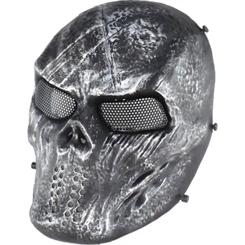Airsoft WoSporT Industry CO.,Ltd Maska Wosport Lron Blooded Skull black silver