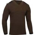 ROTHCO Svetr US ACRYLIC výstřih do v HNĚDÝ Hnědá 3XL