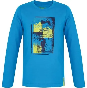 Chlapecké tričko Chlapecké triko LOAP BULBAO 112/116 Modrá, Černá, Žlutá