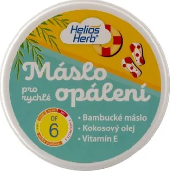Přípravek na opalování Helios Herb opalovací máslo OF6 s Vitamínem E 200ml