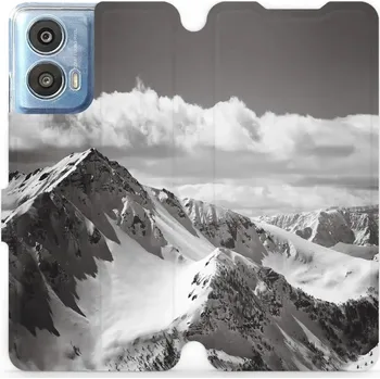 Pouzdro na mobilní telefon Flipové pouzdro Mobiwear - Motorola Moto G24 Power - M152P Velehory (Knížkové flip pouzdro, obal, kryt na mobil Motorola Moto G24 Power - M152P Velehory, materiál Umělá kůže + TPU - ochrana 360°, stojánek, silikonová vanička, magnetické zavírání)