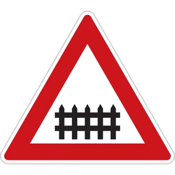 Dopravní značení Dopravní značka Železniční přejezd se závorami - A29