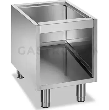 Podstavec ze tří stran uzavřený pod nástolní zařízení z řady MINIMA 600, rozměr: 400x510x580 mm | MBM, NSA46