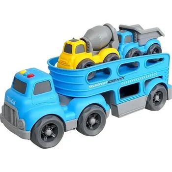 autíčko Bavytoy Set truck s autíčky modrý