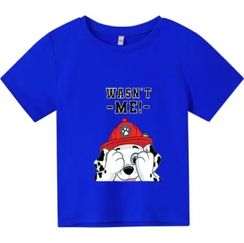 Tlapková patrola Dětské tričko s motivem animované pohádky "Tlapková patrola" Barva: modrá (Wasn't me!), Velikost: 100/4T