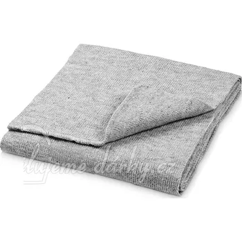 Šedá šála z akrylového úpletu