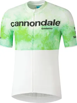 cyklistický dres Cannondale CFR Replica Jersey 82419 zelený/bílý