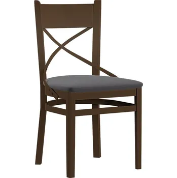 Jídelní židle Jídelní židle PROVENCE X | 43 cm | šedá/hnědá samoa king