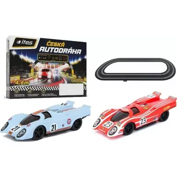 autodráha ITES Racing Základní set autodráha ITES - model SRC 2 autíčka Porsche 917 1:32, délka 4,2m
