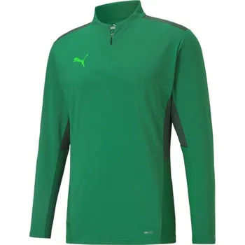 Pánská mikina Pánská tréninková mikina Puma TEAMCUP 1/4 ZIP TOP L Zelená, Tmavě zelená