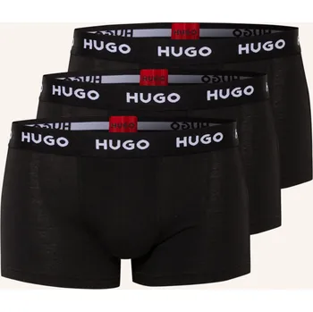 Hugo Pánské Boxerky, 3 Kusy V Balení, černá, 56