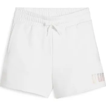 Dívčí kraťasy Dívčí kraťásky Puma ESSENTIALS + SUMMER DAZE SHORTS G 128 Bílá, Mix