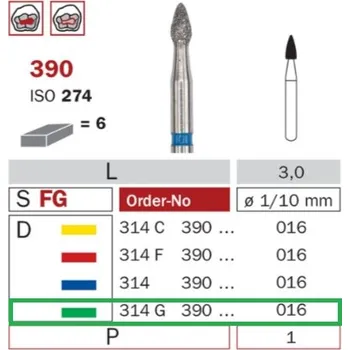 Zahradní dekorace Diaswiss 390 zelená, 6ks/balení - 016 mm