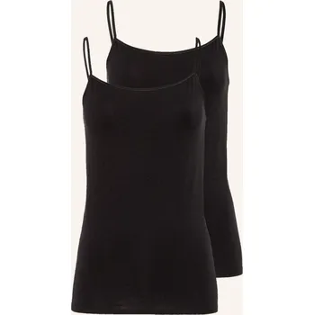 Schiesser Dámský Topy 95/5, 2 Kusy V Balení, černá, 42