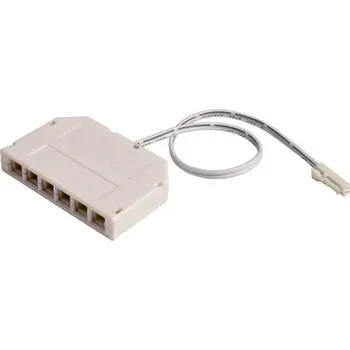 Příslušenství pro svítidlo Deko-Light příslušenství - MINI-AMP 6-násobný rozbočovač (1x zástrčka, 6x zásuvka) 20cm, 12V/24V, max 3A, IP20 940065
