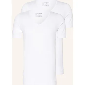 Dámské tričko Schiesser Trička S Výstřihem Do V 95/5, 2 Kusy V Balení, bílá