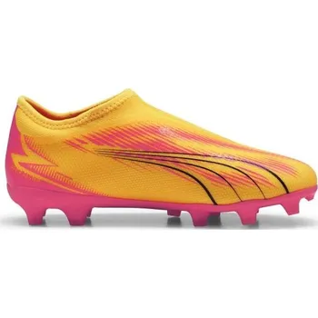 Kopačky Juniorské kopačky Puma ULTRA MATCH LL FG/AG 2 Žlutá, Růžová, Černá
