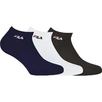 Pánské ponožky Ponožky Fila INVISIBLE SOCKS UNISEX 3 PAIRS 43/46 Mix