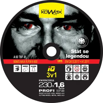 Řezný kotouč Řezný kotouč KOWAX IQ 3v1 230x1,6