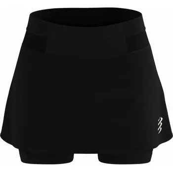 Běžecké oblečení Dámská běžecká sukýnka Compressport PERFORMANCE SKIRT W L Černá