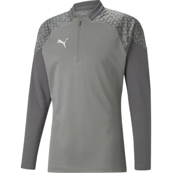Pánská mikina Pánská sportovní mikina Puma TEAMCUP TRAINING 1/4 ZIP TOP XXXL Šedá, Bílá