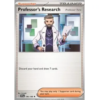 Volný čas Pokémon SV1en 190/198 Professor's Research - Scarlet & Violet Stav: Near Mint, Verze: HOLO