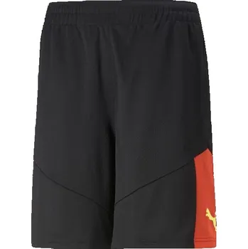 Pánské kraťasy Fotbalové šortky Puma INDIVIDUALFINAL TRAINING SHORTS M Černá, Žlutá, Oranžová